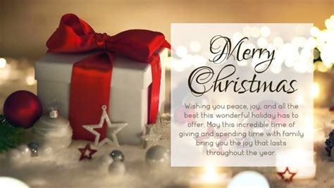 Christmas Greeting Card Message T Wishes Template Postermywall
