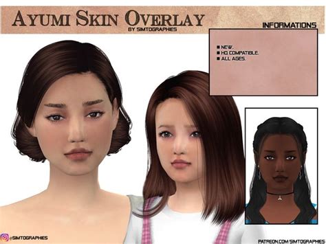 Ayumi Skin Overlay Simtographies On Patreon Sims 4 Skin Sims