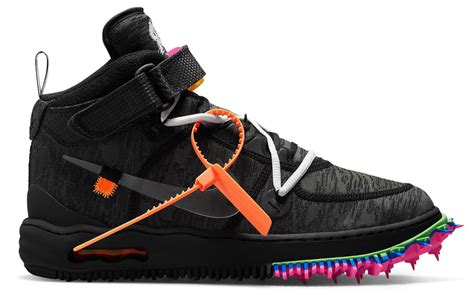 Nike Air Force 1 Mid X Off White Black The Edit Ldn