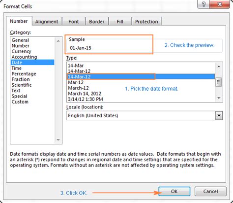 How To Change Excel Date Format And Create Custom Formatting