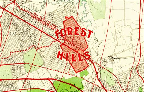Beautifully Restored Map Of Forest Hills Queens From 1908
