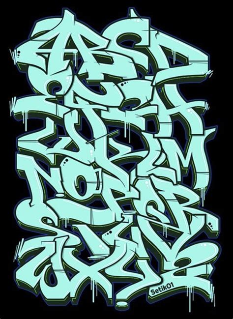 3d Graffiti Letters A Z Graffiti Alphabet Az By Setik 01 Graffiti