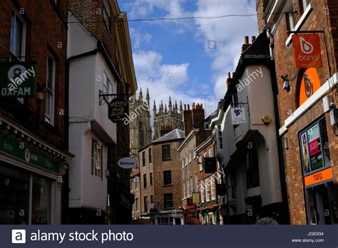 Streets Of York England Stock Photo Alamy