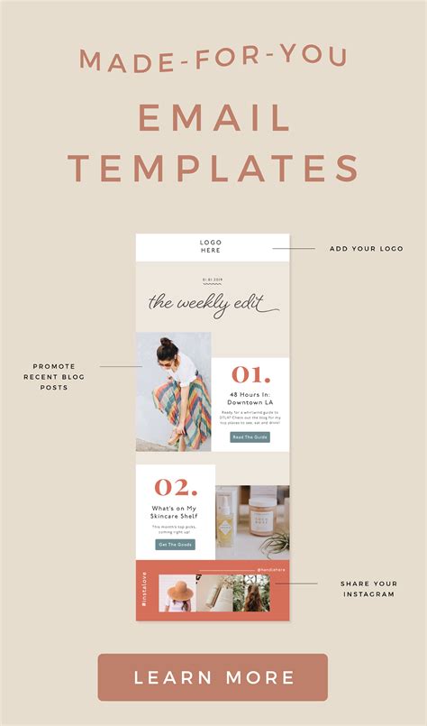 Emily Editable Mailchimp Email Template — Lindsay Scholz Studio