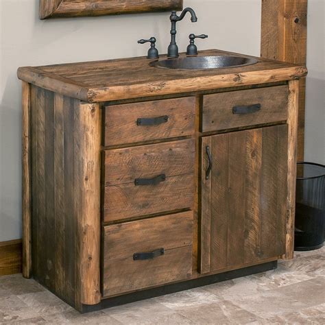 10 Rustic Wood Bathroom Vanity