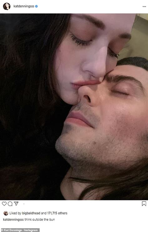 kat dennings gives fiancé andrew w k a playful bridal makeover ahead of their pending nuptials