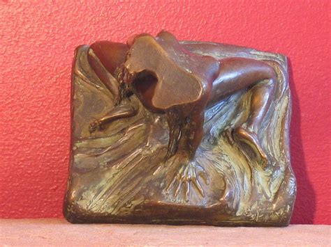 Dream Vii Bronze Nude Kneeling Girl Maquette Sculpture Artparks