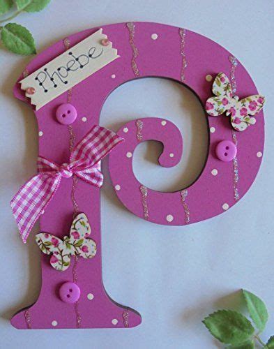 Hand Painted Personalised Wooden Letter Any Letter Of The Alphabet