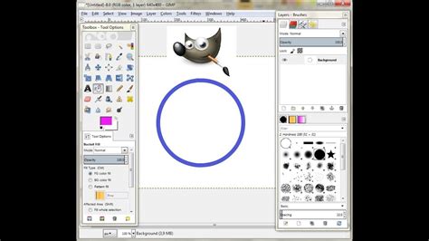 How To Draw A Circle In Gimp 28 Youtube