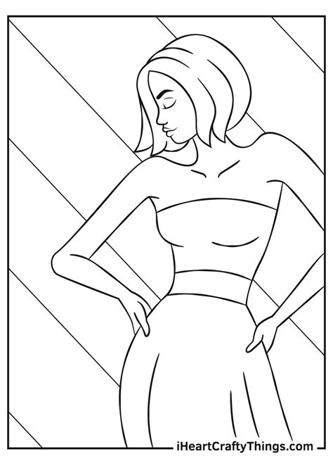 Fashion Coloring Pages For Girls Printable