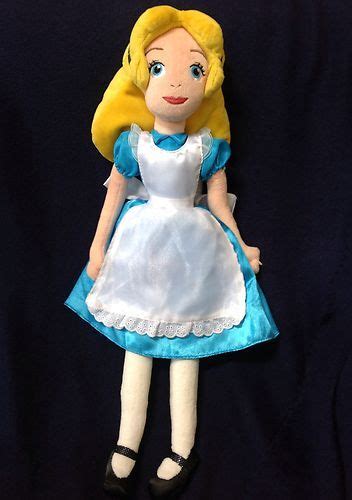 Disney Store Plush Alice In Wonderland Rag Doll 20 Tall Lovey Toy Baby