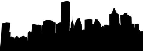 Silhouette City Skyline At Getdrawings Free Download