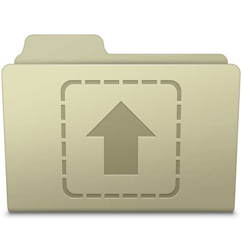 Upload Folder Ash Icon Smooth Leopard Iconpack Mcdo Design