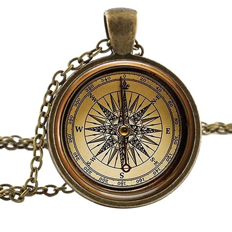 Steampunk Compass Necklace Arcane Trinkets