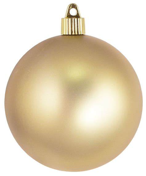 4 100mm Shatterproof Matte Gold Christmas Ornament By Christmas By Krebs