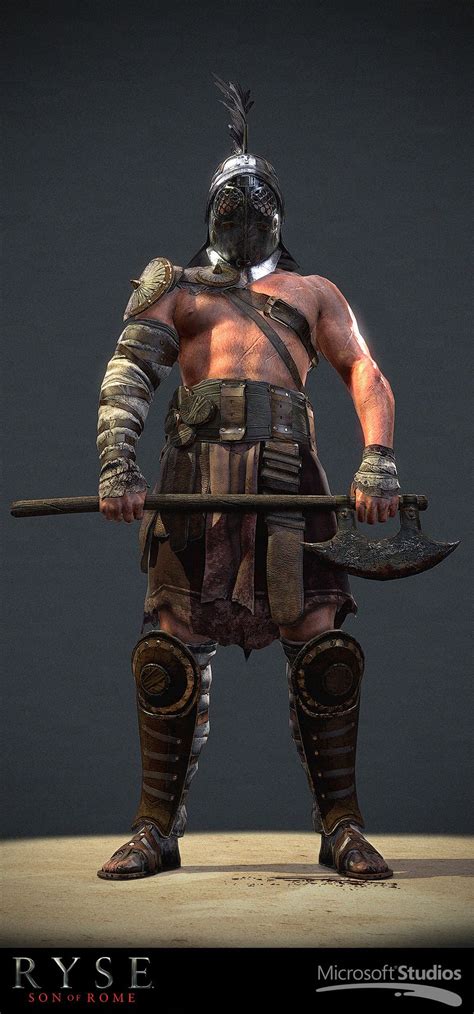 In Game Gladiator Ryse Son Of Rome By Joel Mongeon Figurative 3d