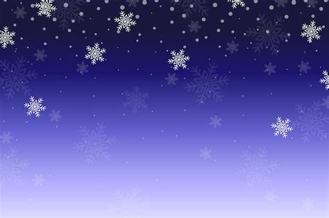 Premium Vector Snowflake Crystal Falling During Winter In December