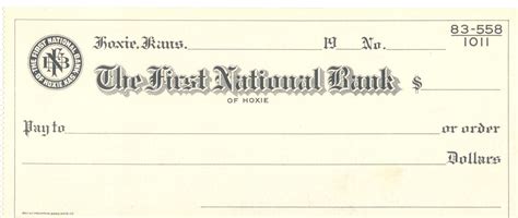 First National Bank Check Old C 1950 Check From The Fir Flickr