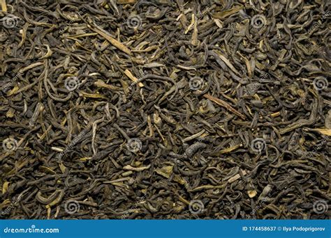 Dry Leaves Of Green Tea Background Texture Heap Of Dried Leaves