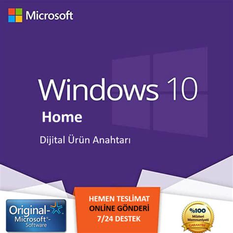 Windows 10 Home Orjinal Lisans Anahtarı Satın Al