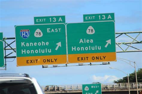 Honolulu Sign Highway Signs Honolulu Kaneohe