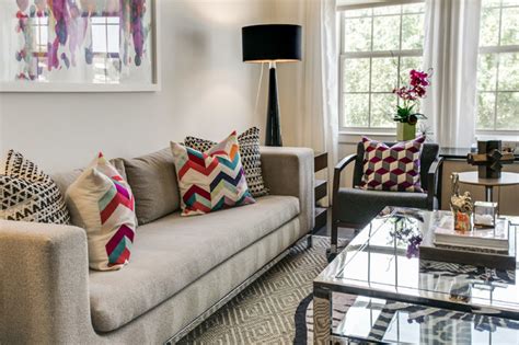 Vibrant Townhouse Modern Living Room Dallas By Beth Dotolo