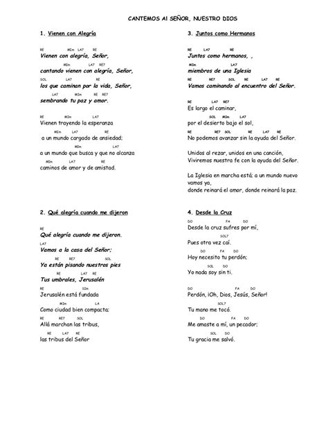 Cancionero Misa Con Acordes By Jomialro Via Slideshare Hymn