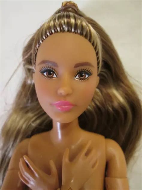 Nude Barbie Signature Looks Doll Petite Made To Move Body Variegated Hair Picclick