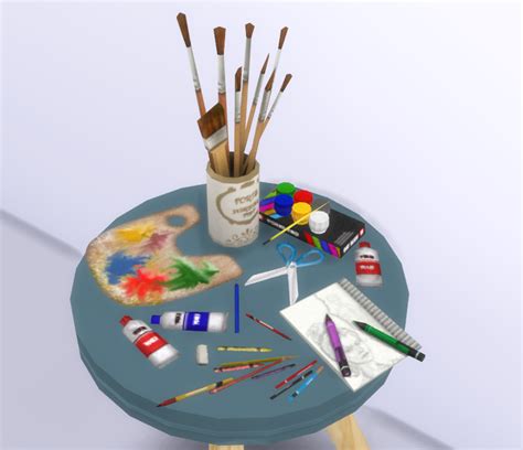 My Sims 4 Blog Art Stuff Clutter By Tukete Hot Sex Picture
