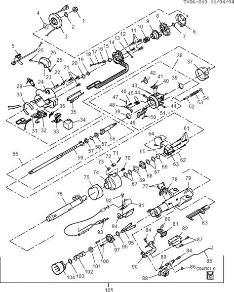 Chevy Steering Column Exploded View