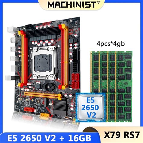 Machinist X79 Kit Motherboard Set With Xeon E5 2650 V2 Cpu 44gb Ddr3