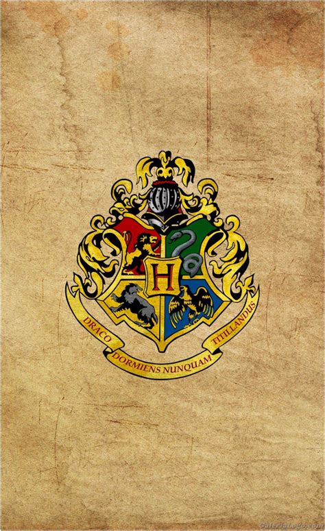 Hogwarts Crest Phone Wallpaper By Seymonster On Devia