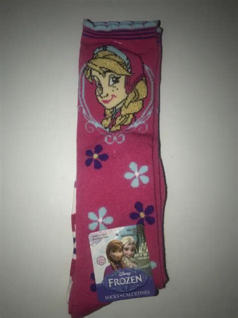 2 Pairs Disney Frozen Anna And Elsa Girls Knee High Socks Size 6 8 Shoes 10 4 New 540 Picclick