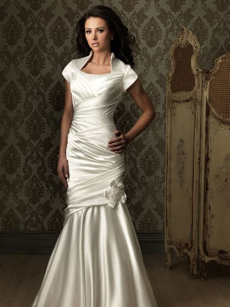 Https://tommynaija.com/wedding/satin Ruched Wedding Dress