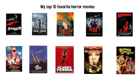 My Top 10 Favorite Horror Movies By Dicomathehumanoid On Deviantart