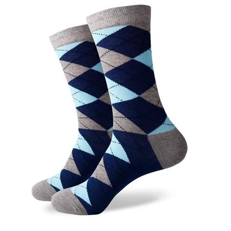 Ww Colorful Argyle Cotton Knit Socks For Men Us Sizes75 12 Argyle