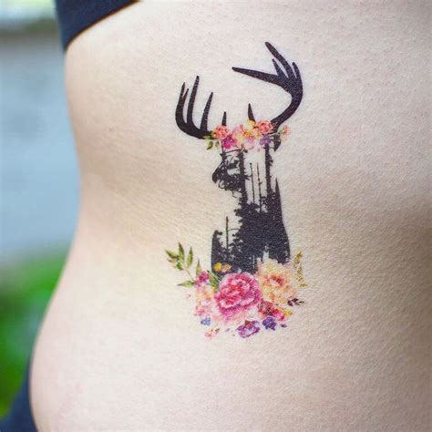 30 Tree Themed Deer Tattoo Design For Love Of Nature And Animals Deer