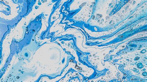 Wallpaper Id 9970 Stains Liquid Blue Dark Texture 4k