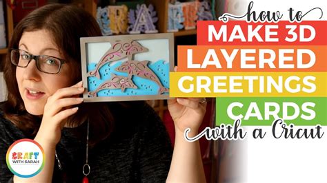 How To Make 3d Layered Cards With A Cricut Machine Youtube