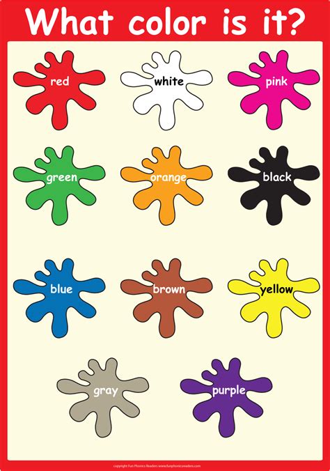 Color Chart For Kids Yahoo Search Results Learning Colors For Kids