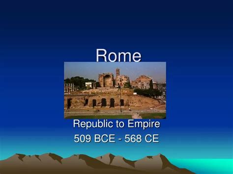 Ppt Rome Powerpoint Presentation Free Download Id5763112