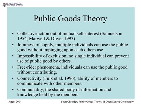 Ppt Public Goods Theory Of The Open Source Development Community
