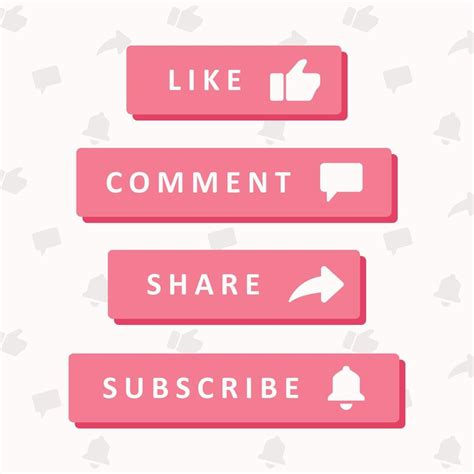 Cute Pink Subscribe Button Icon 12392158 Vector Art At Vecteezy
