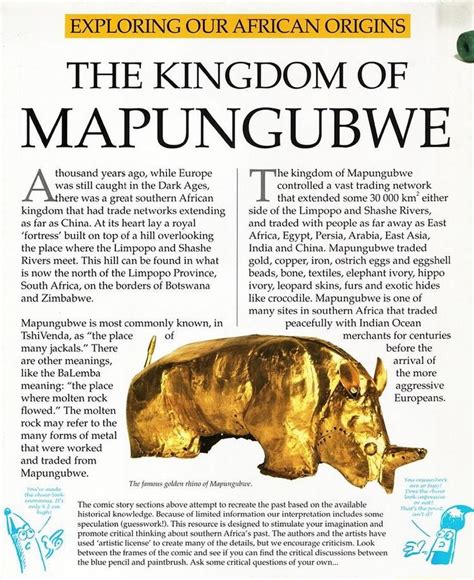 The Kingdom Of Mapungubwe Or Maphungubgwe C 10751220 Was A