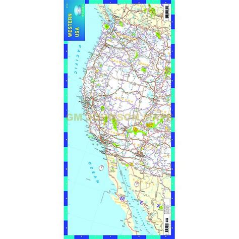 Western United States United States Highway Pearl Gm Johnson Maps