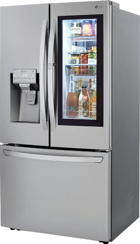 Lg Cu Ft French Door In Door Smart Refrigerator With Craft Ice Stainless Steel Lrfvs S