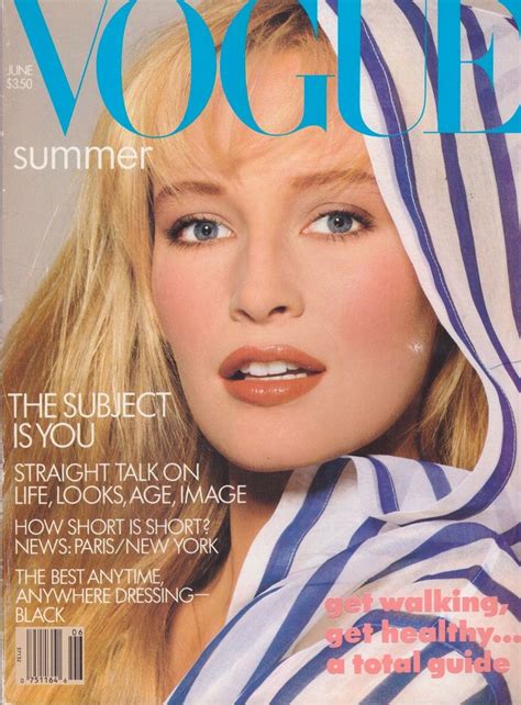 1987 vogue fashion magazine mel brooks paulina porizkova linda evangelista cindy crawford
