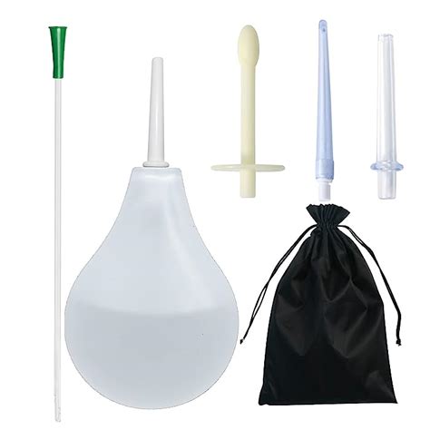 Buy Clear Silicone Enema Bulb Anal Douche Kit For Colon Cleansing Men