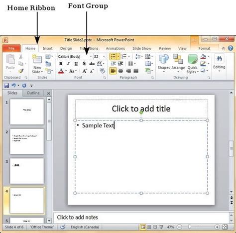 Text Decoration In Powerpoint 2010