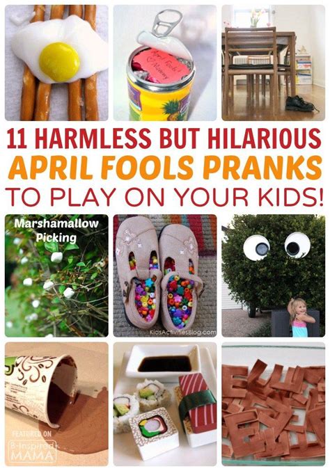 75 hilarious april fools' day pranks your kids will totally fall for. Kid-Friendly April Fools Day Fun: 11 Funny Pranks to Play ON Your Kids | Pranks for kids, Funny ...
